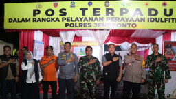 Forkopimda Jeneponto Ikuti Zoom Meeting Pemantauan Malam Takbiran Bersama Kapolri