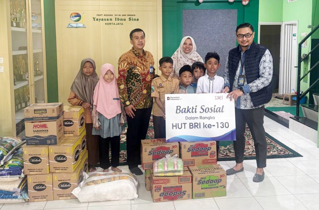 Berbagi Kebahagiaan, BRI Surabaya Salurkan Rp120 Juta untuk Operasional Panti