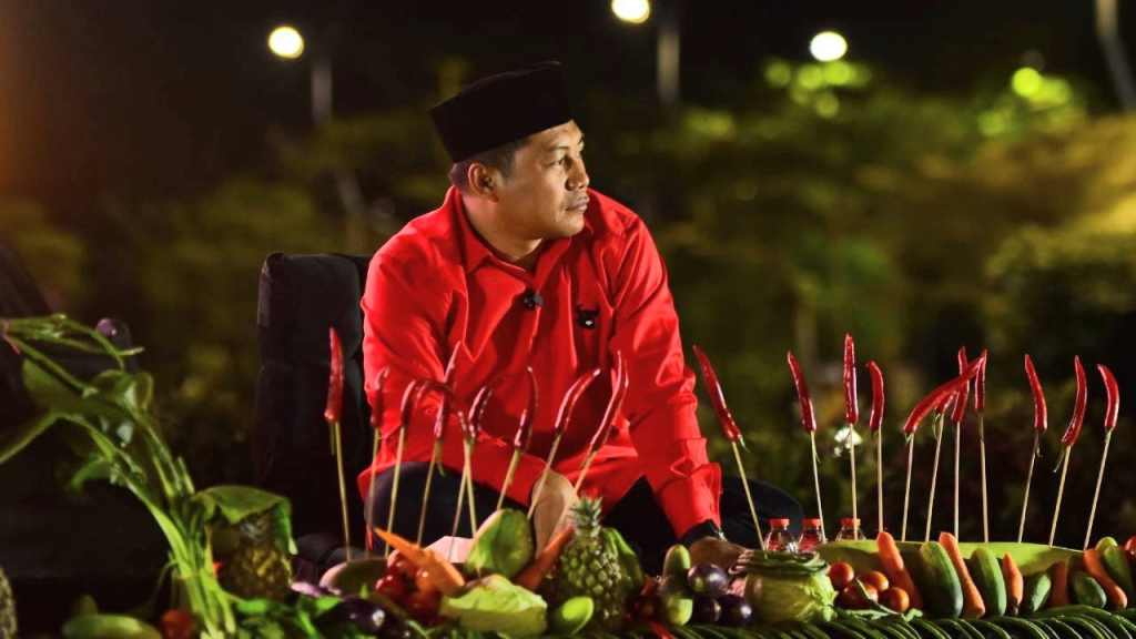 Abdul Ghoni Mukhlas Ni'am, Ketua PAC PDI Perjuangan Kecamatan Bulak, Surabaya. (Fuday)
